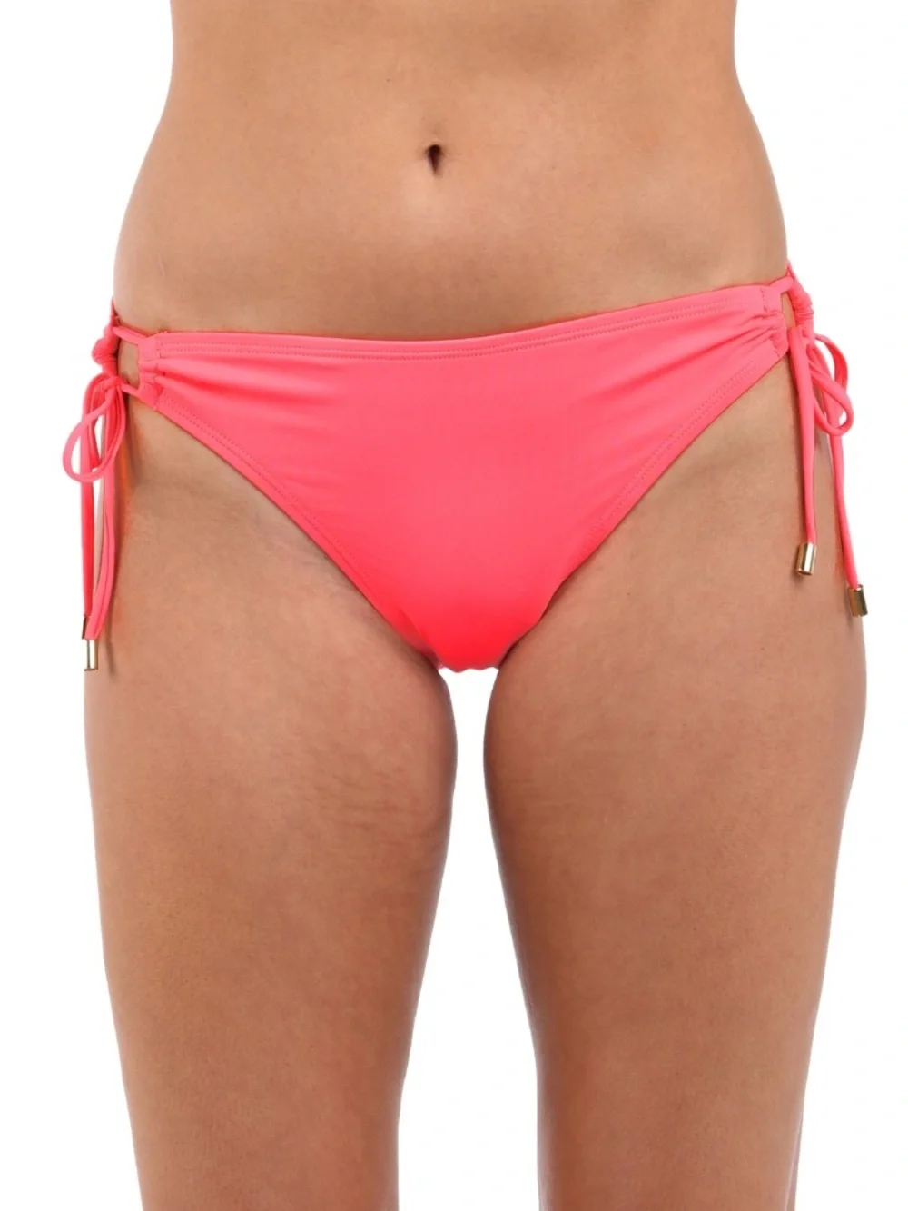 La Blanca Island Goddess Adjustable Hipster Bikini Bottoms - Coral Reef